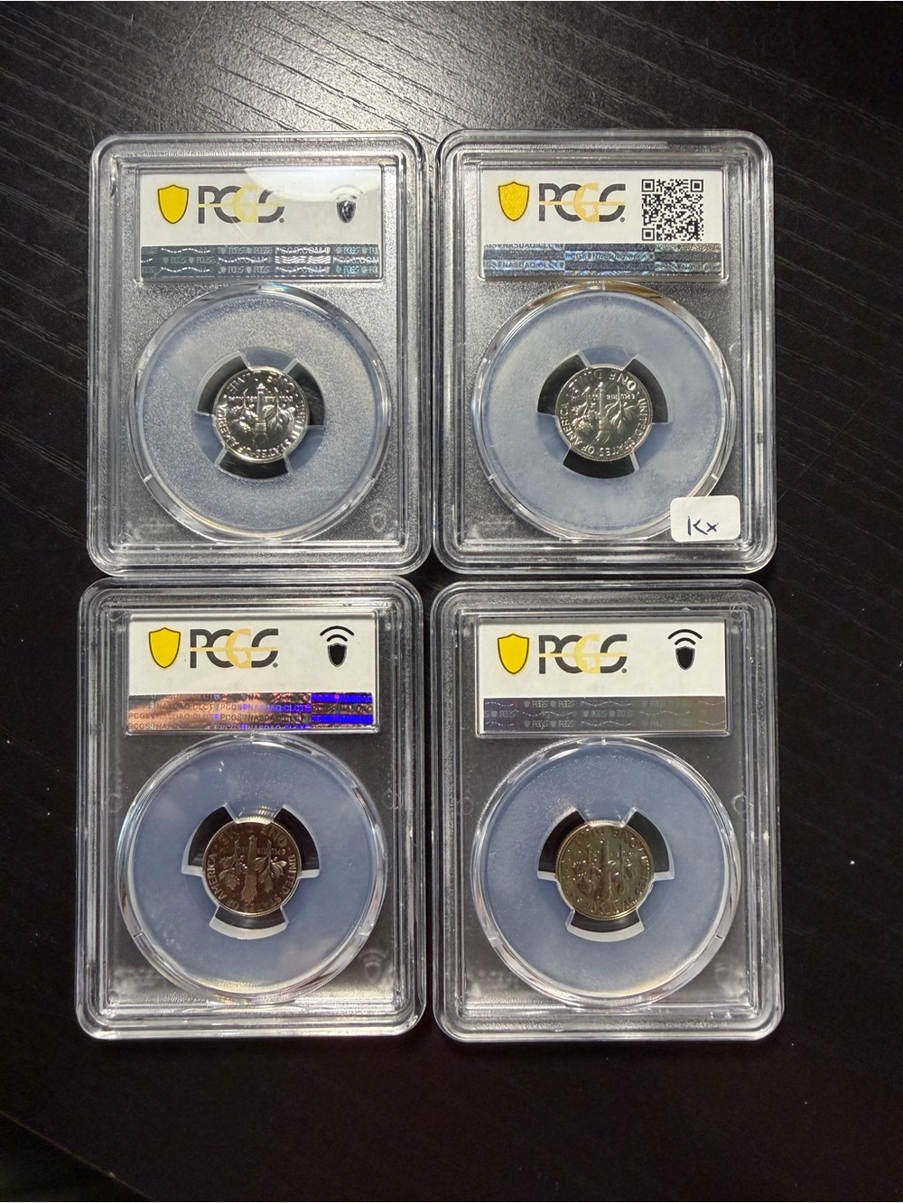 4 - PCGS Graded Roosevelt Dime Slab lot - Picture 2 of 2